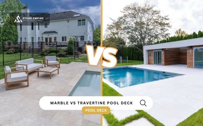 Marble vs Travertine Pool Deck